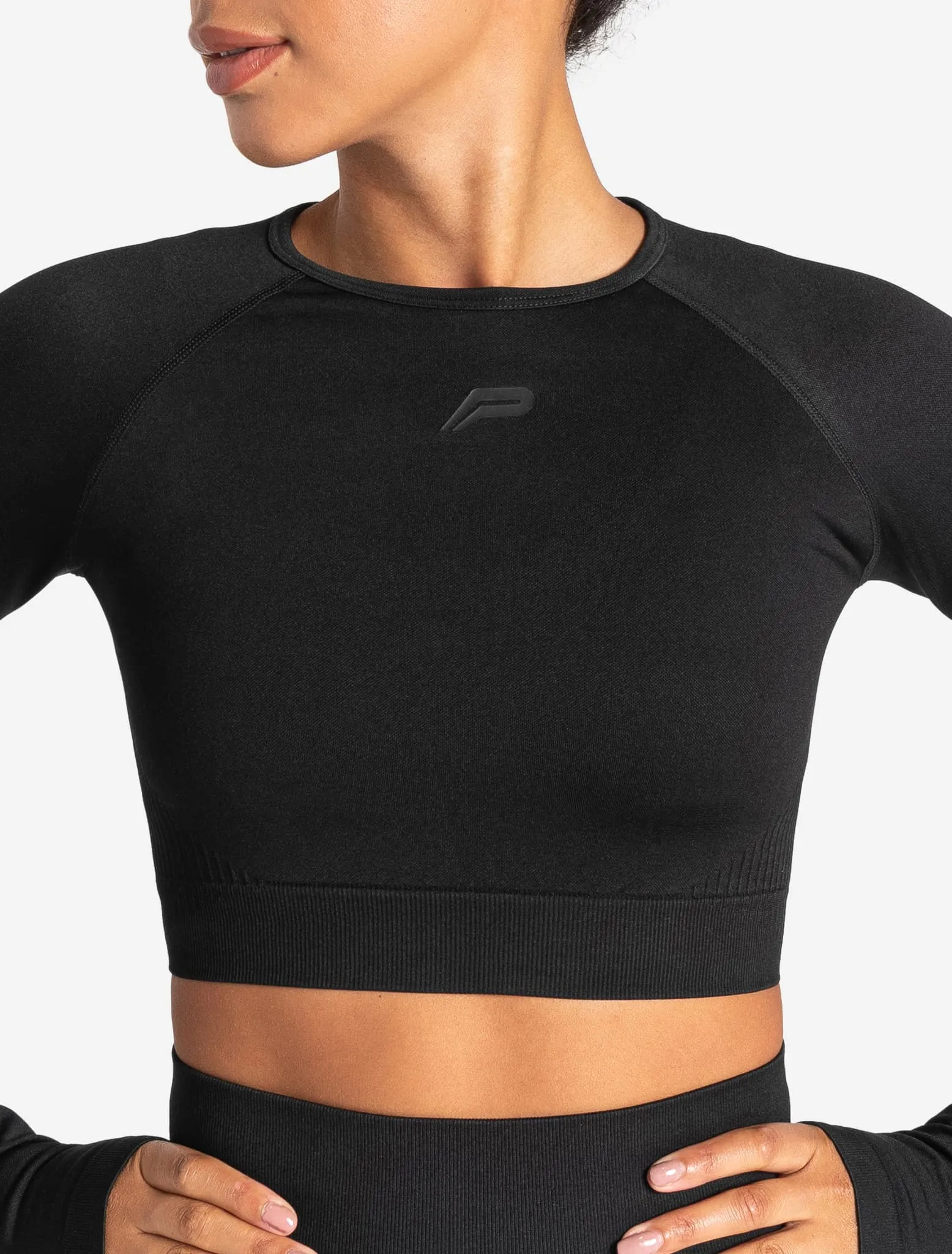 ADAPT 2.0 Seamless Crop Top - Blackout