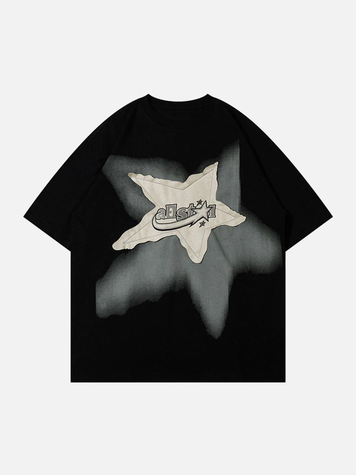 AlanBalen® - Applique Embroidery Star Tee