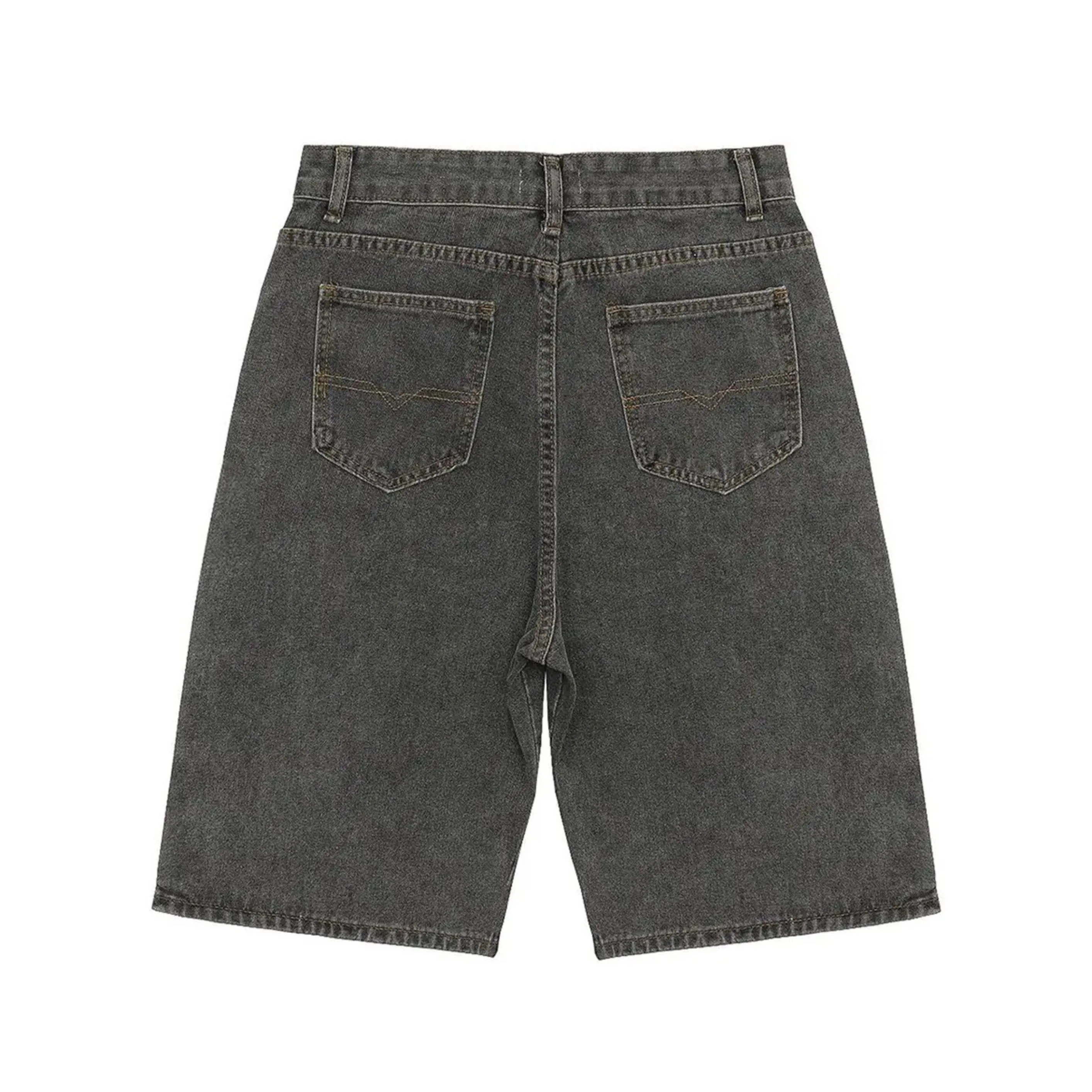 Ash Zippered Flex Denim Shorts