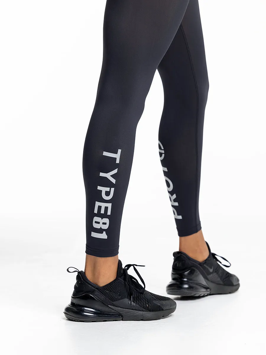 Black Reflective Leggings