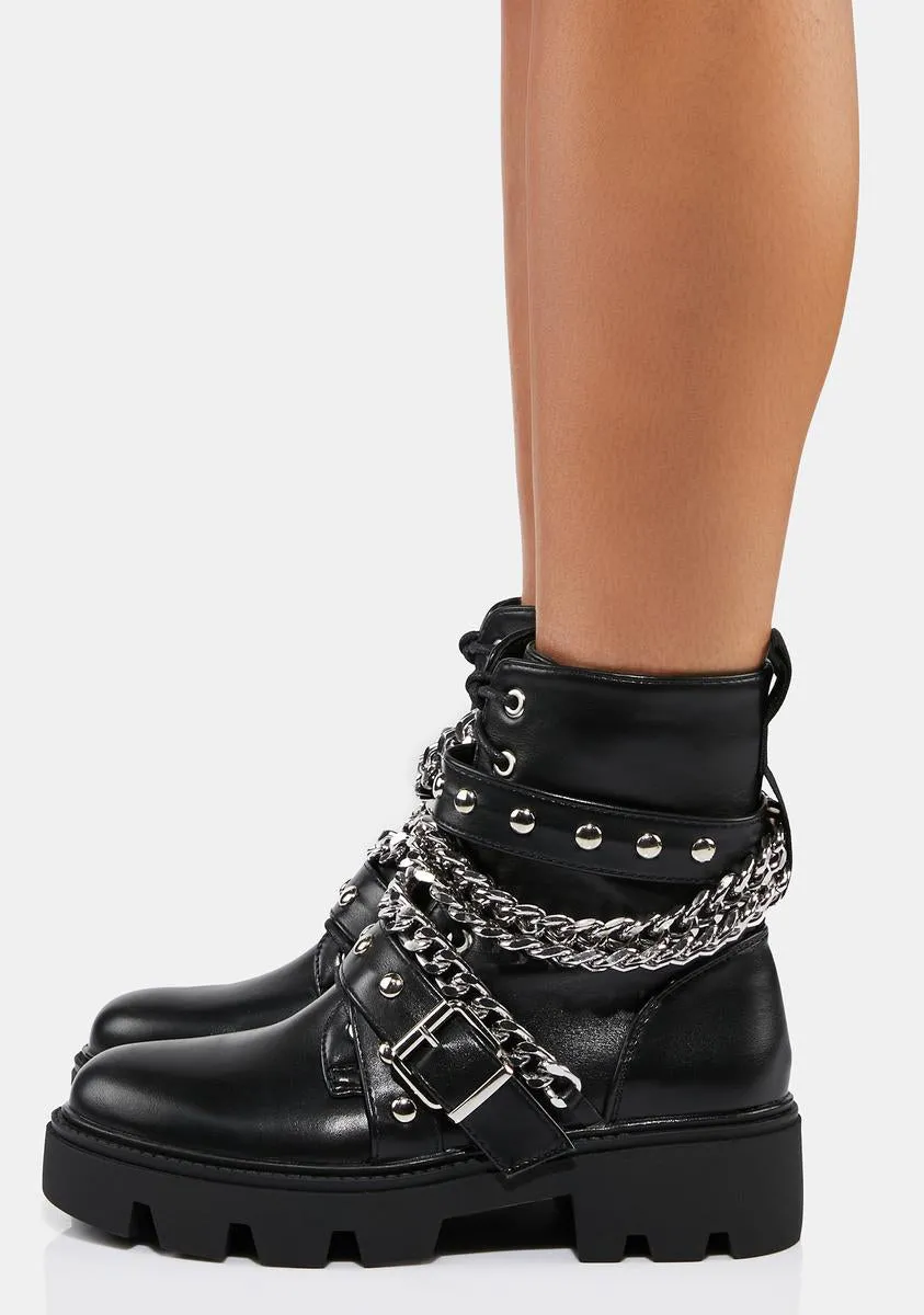 Chain Revolt Ankle Boots