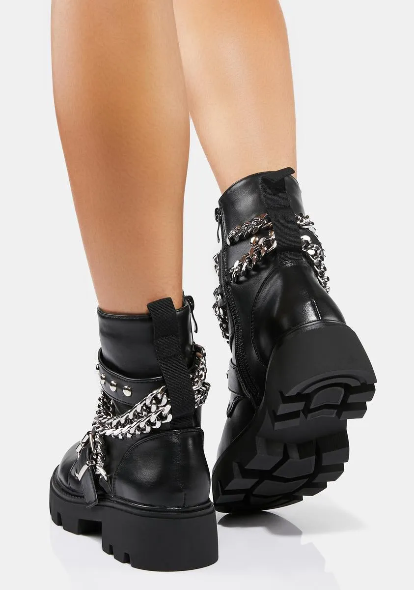 Chain Revolt Ankle Boots