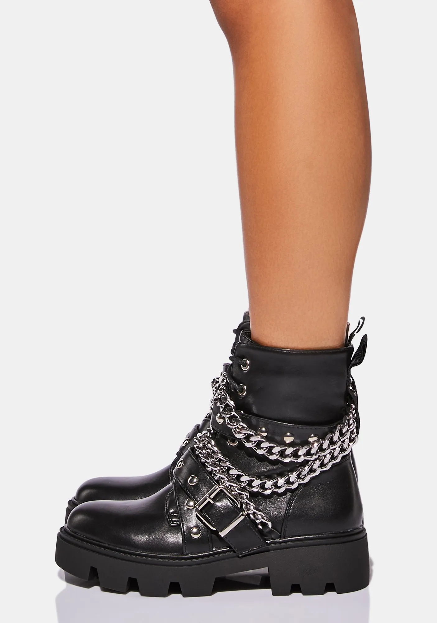 Chain Revolt Ankle Boots