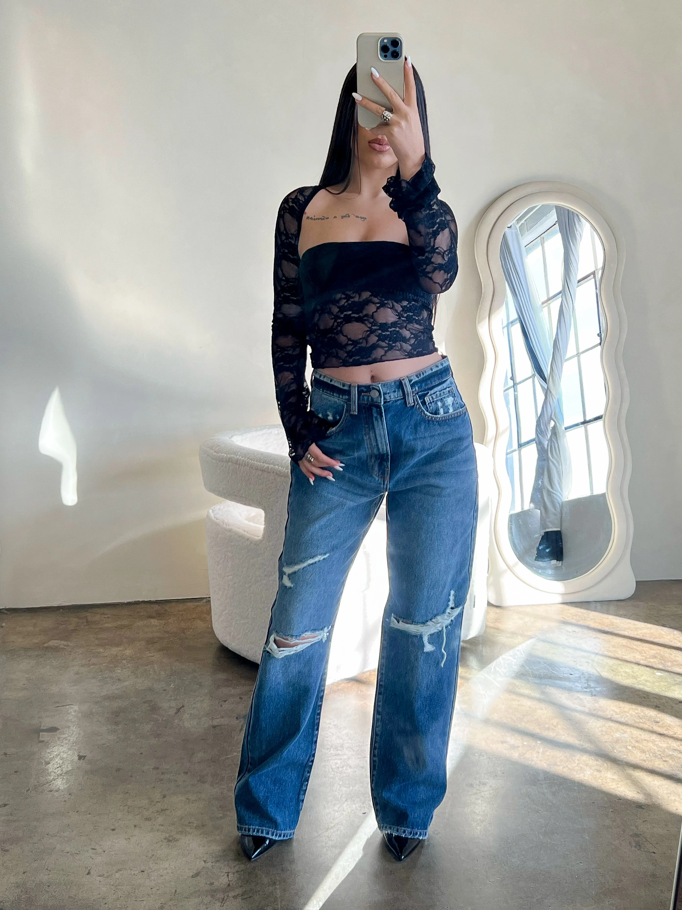 Corey Ripped Jeans (Medium Denim)