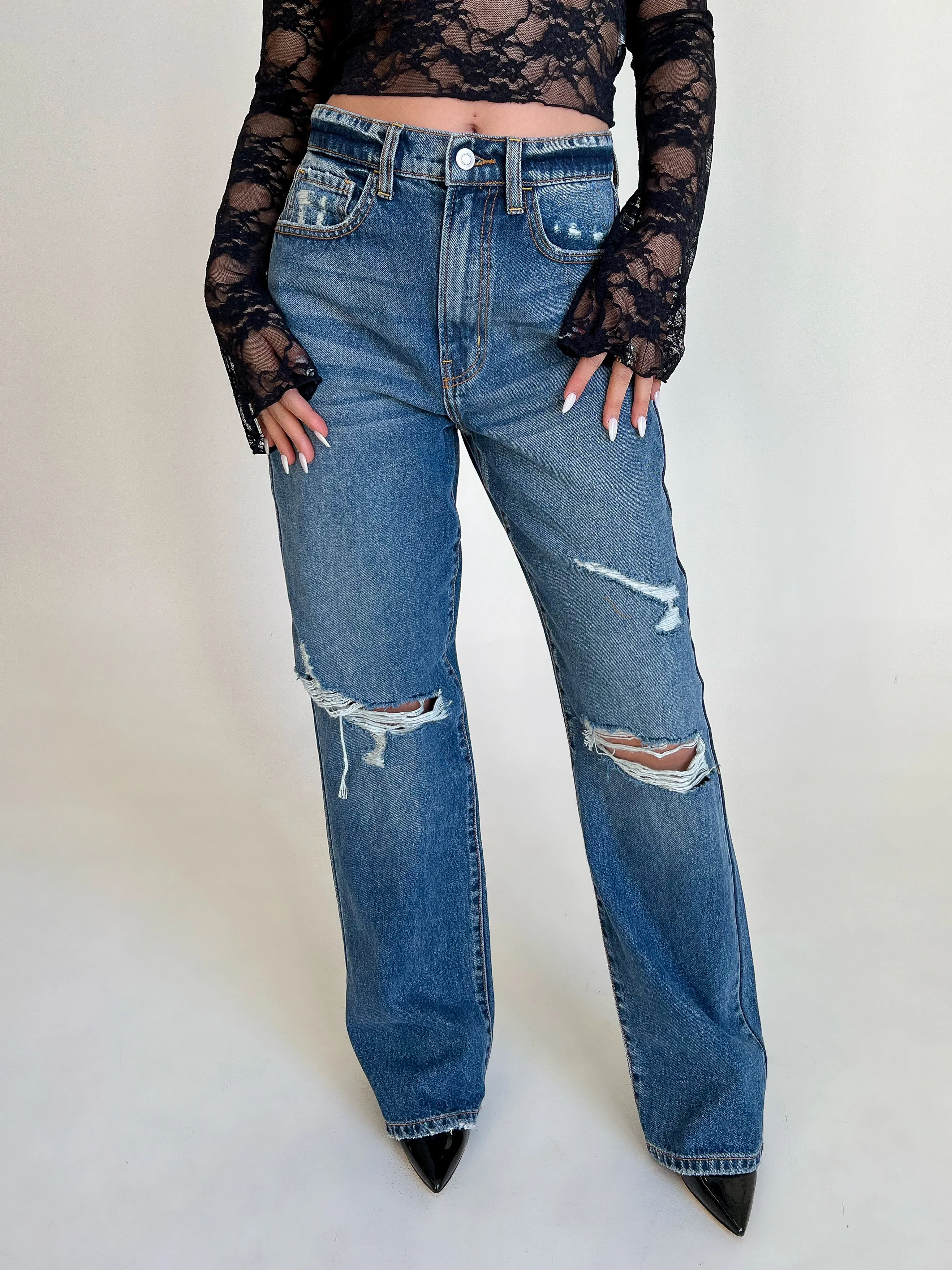 Corey Ripped Jeans (Medium Denim)