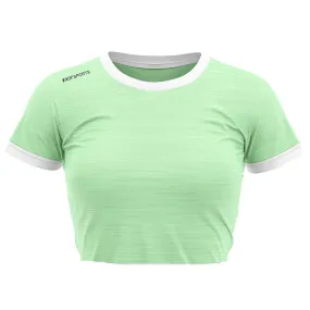 Crop Top - Pastel Green Melange