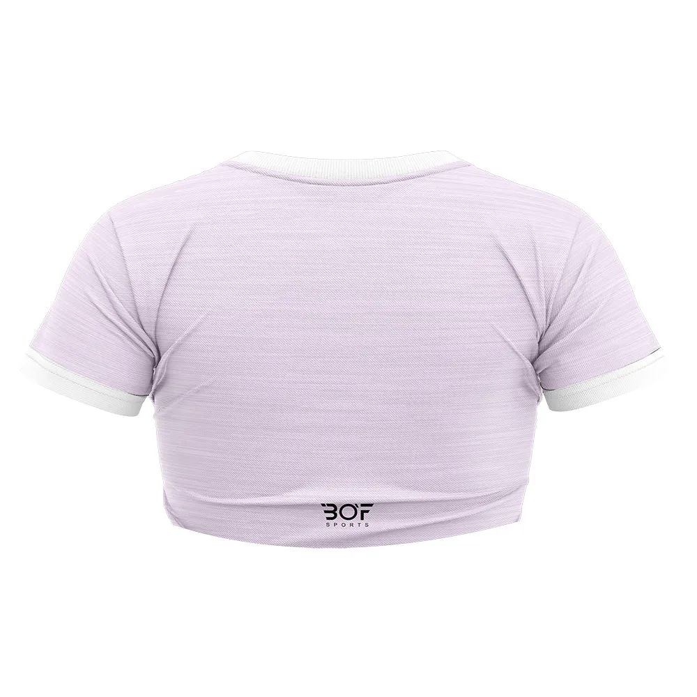 Crop Top - Pastel Pink Melange