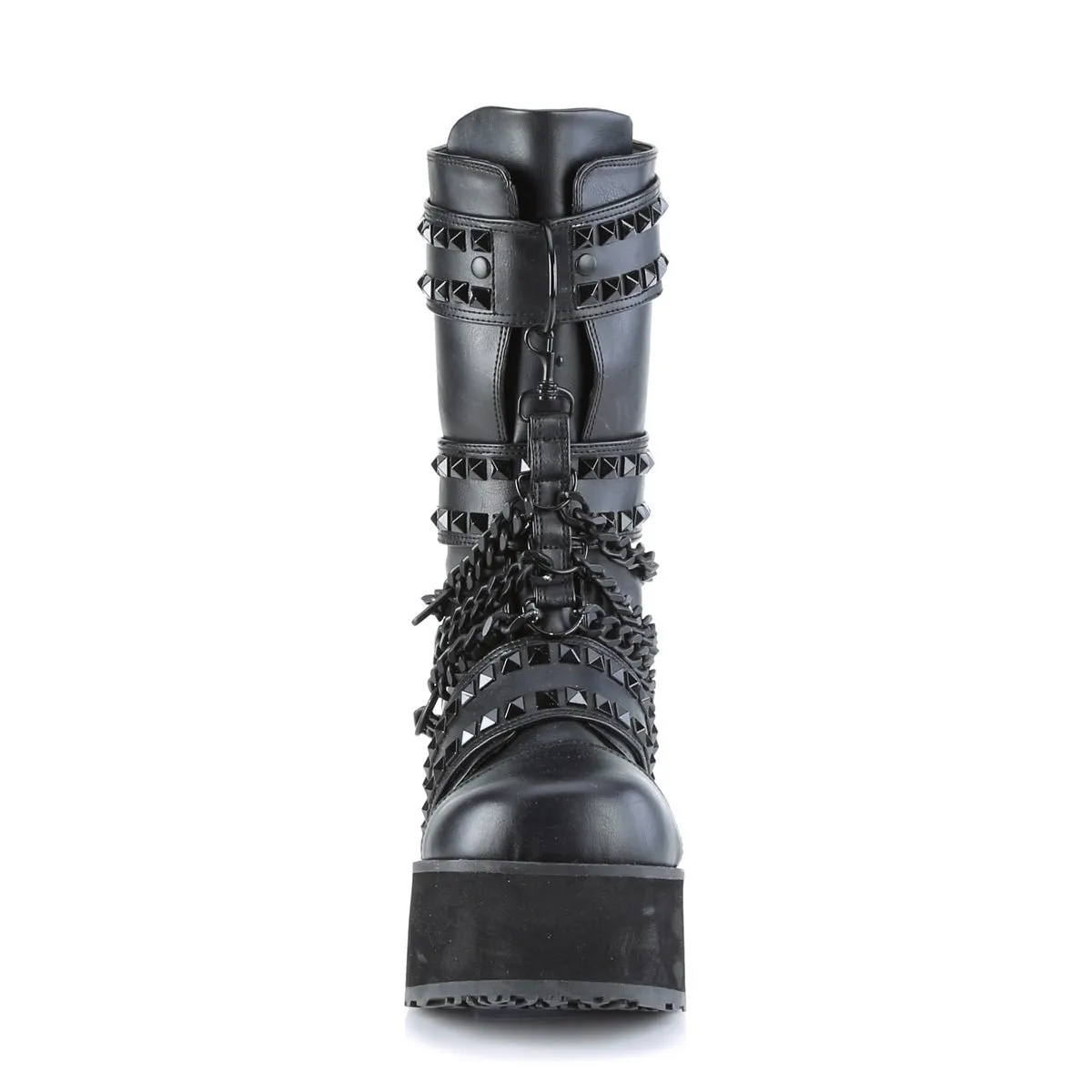 Demonia TRASHVILLE-138 | Black Vegan Leather Unisex Boots