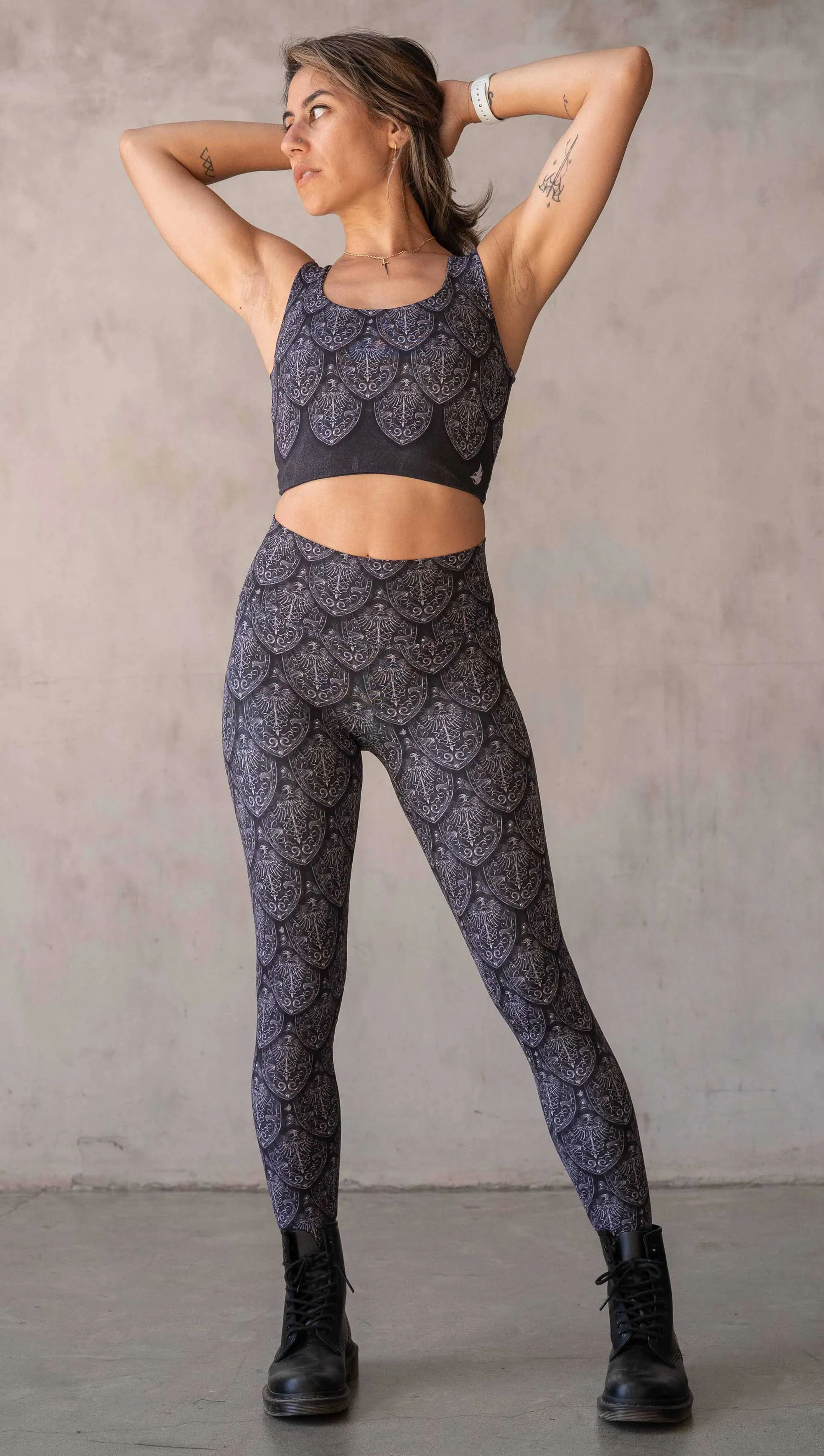 Dragon Rider (Silver) - Athleisure Leggings