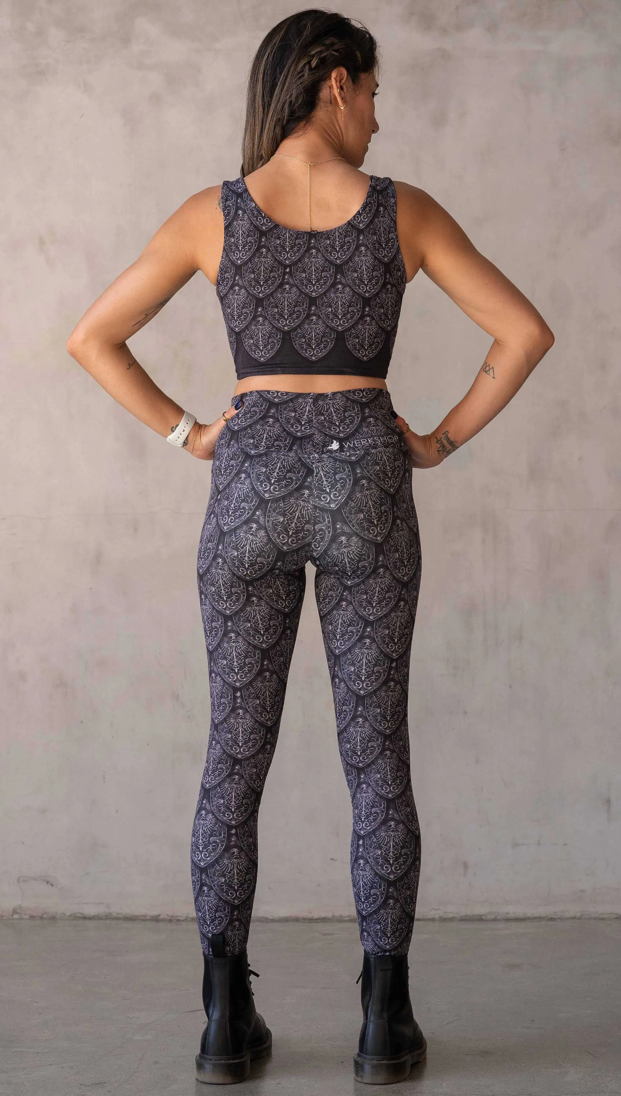 Dragon Rider (Silver) - Athleisure Leggings