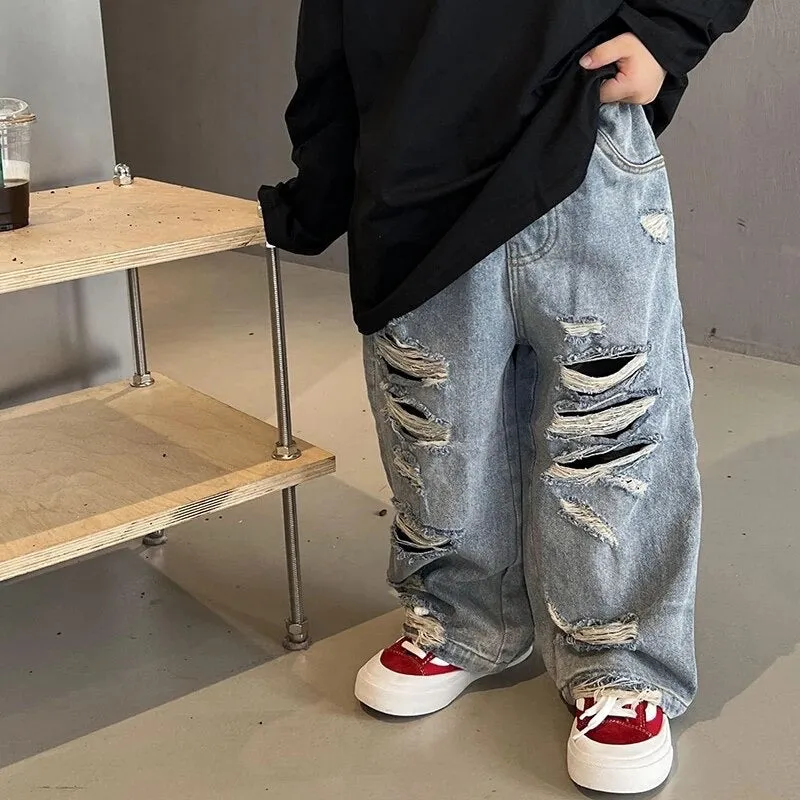 Kids Stylish Ripped Jeans