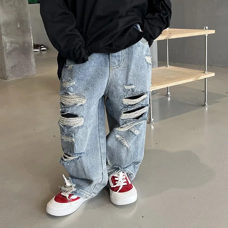 Kids Stylish Ripped Jeans