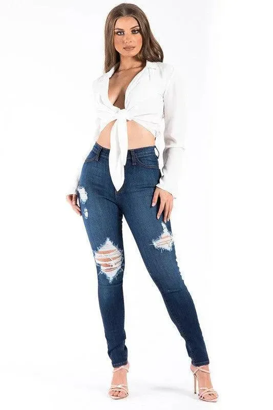 Kylie Skinny Jeans in Dark Wash