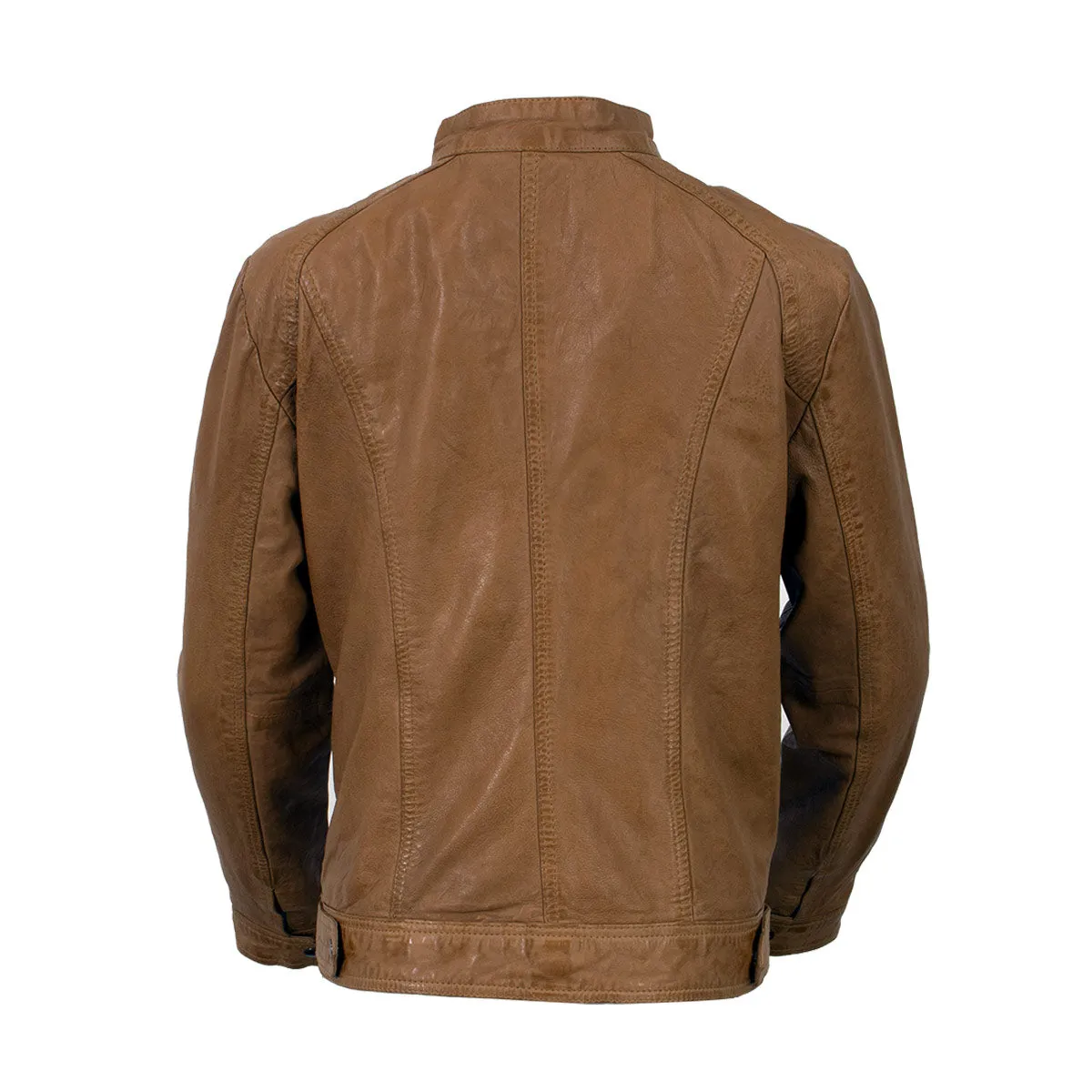 Milwaukee Leather Vintage SFL2811 Women's Cognac Zipper Front Motorcycle Casual Fashion Leather Jacket