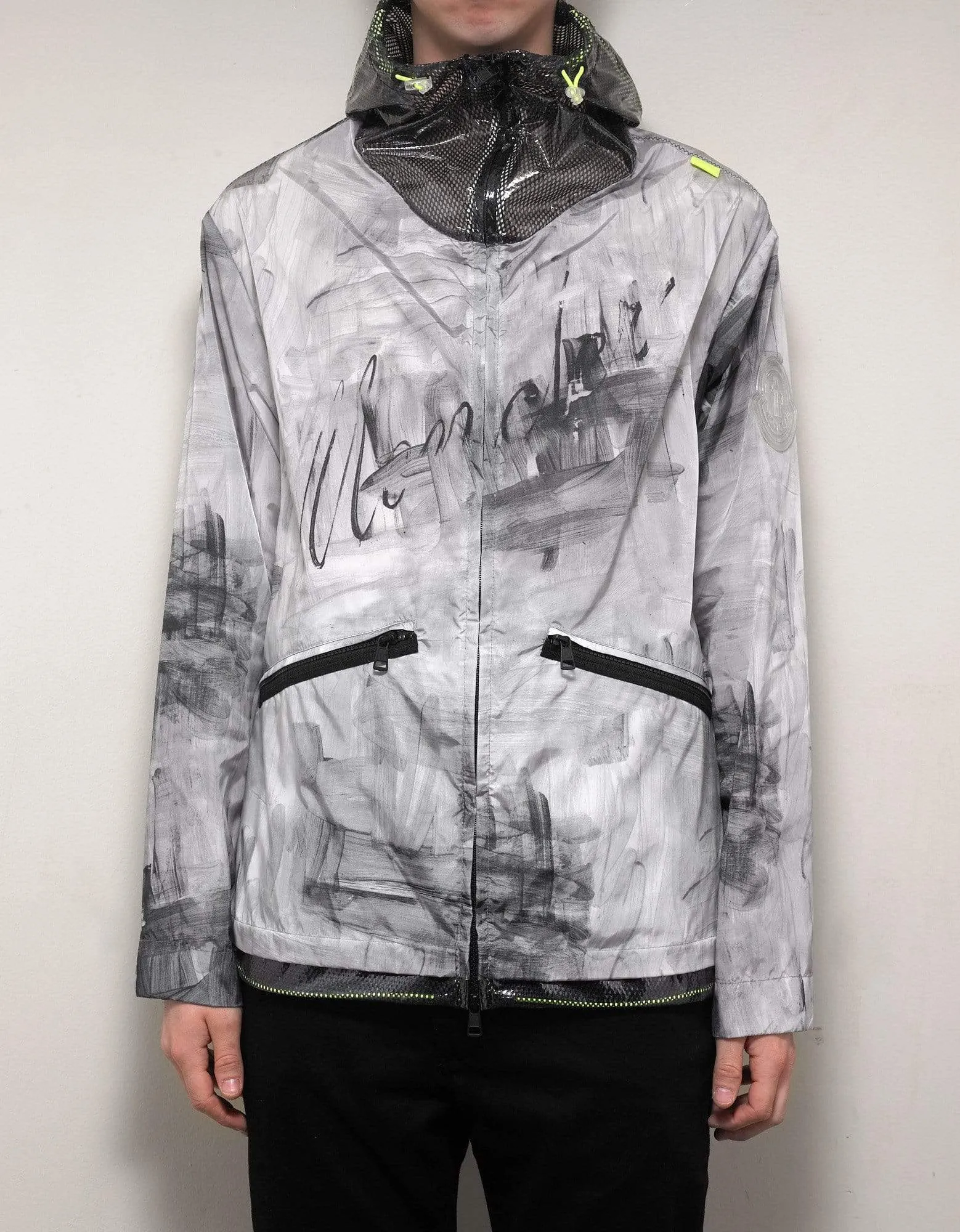 Moncler Chardin Spray Paint Logo Windbreaker