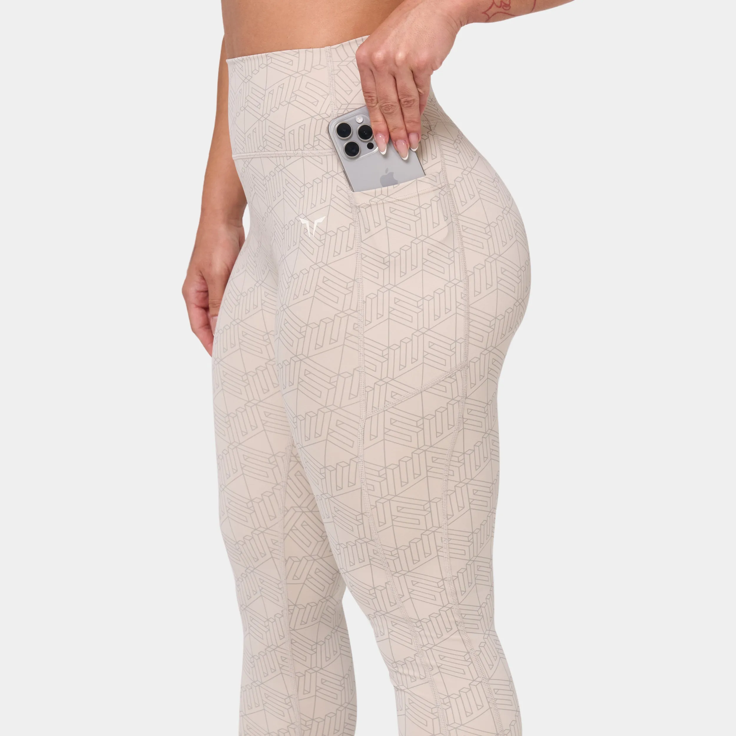 Monogram 24" Leggings - Silver Lining Print