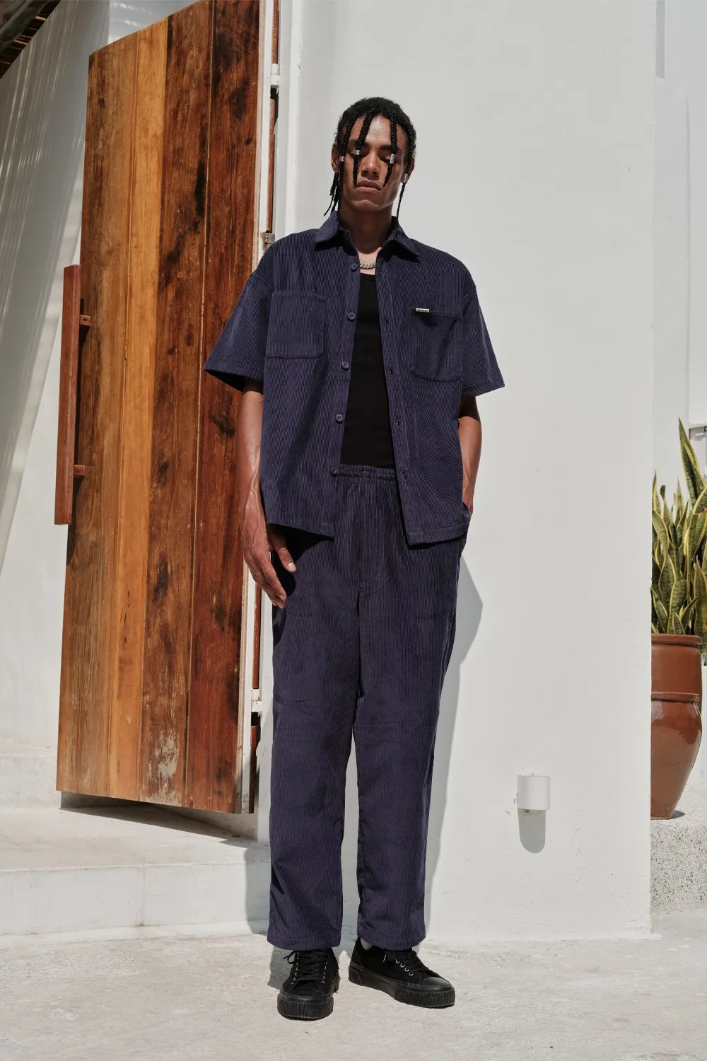 Navy Blue Corduroy Pants