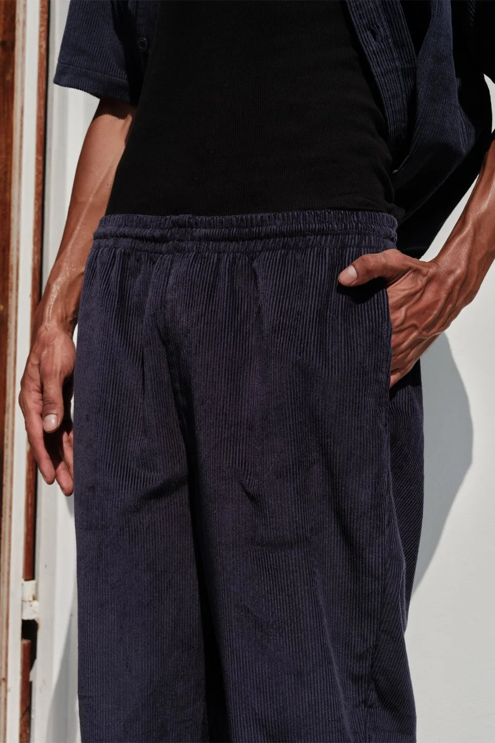 Navy Blue Corduroy Pants