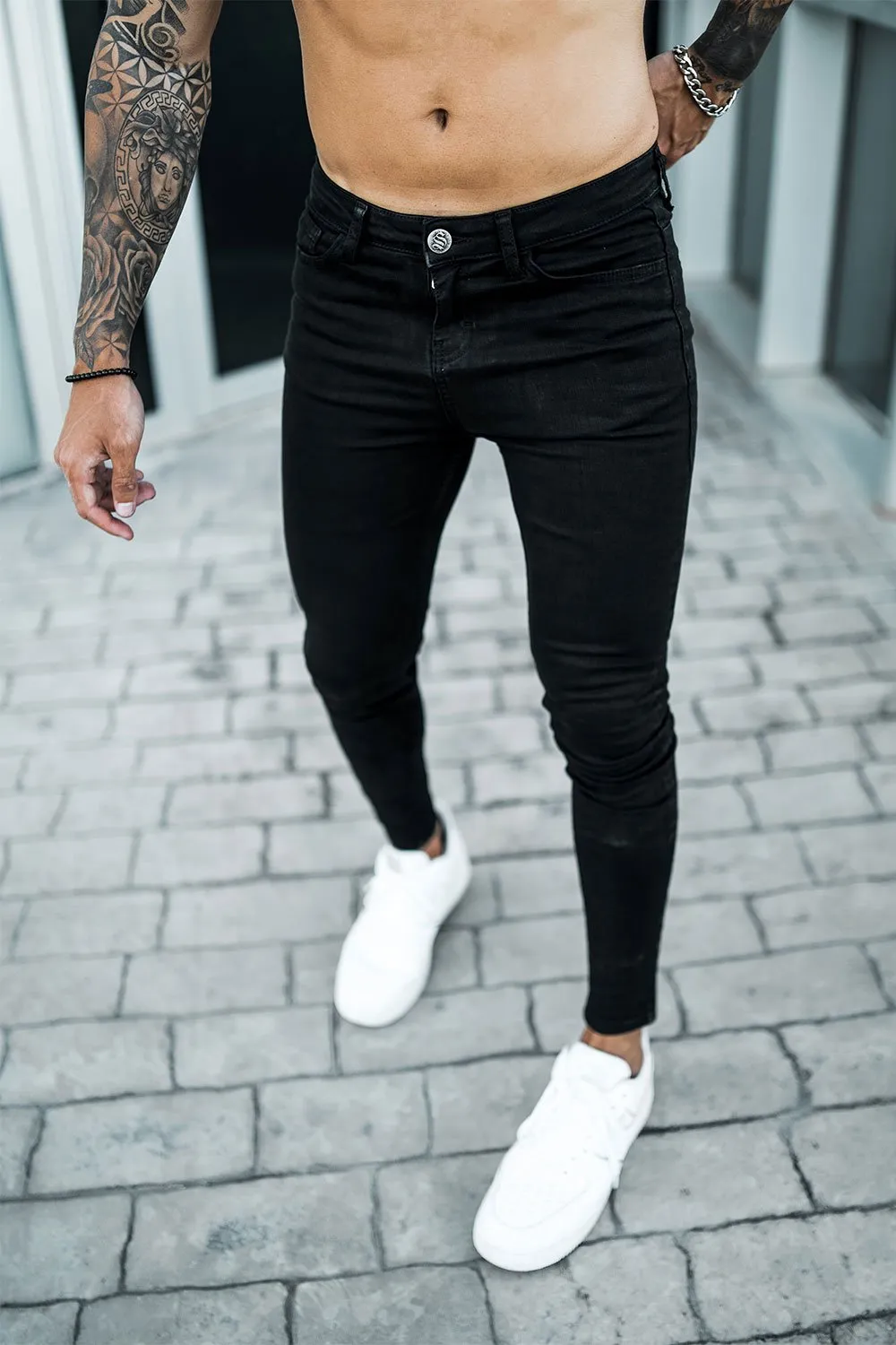 Non Rip Spray On Jeans - Black