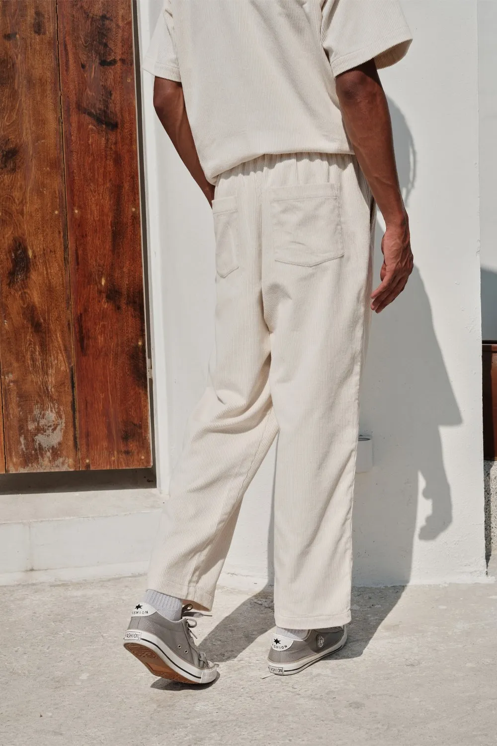 Off White Corduroy Pants