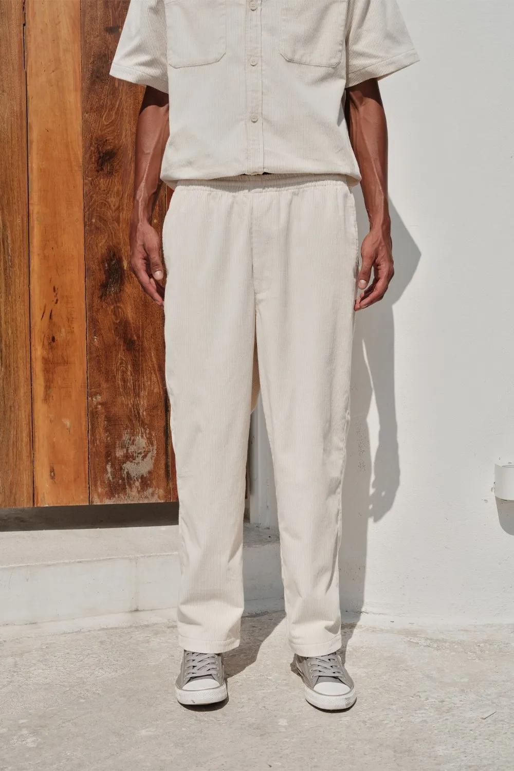 Off White Corduroy Pants