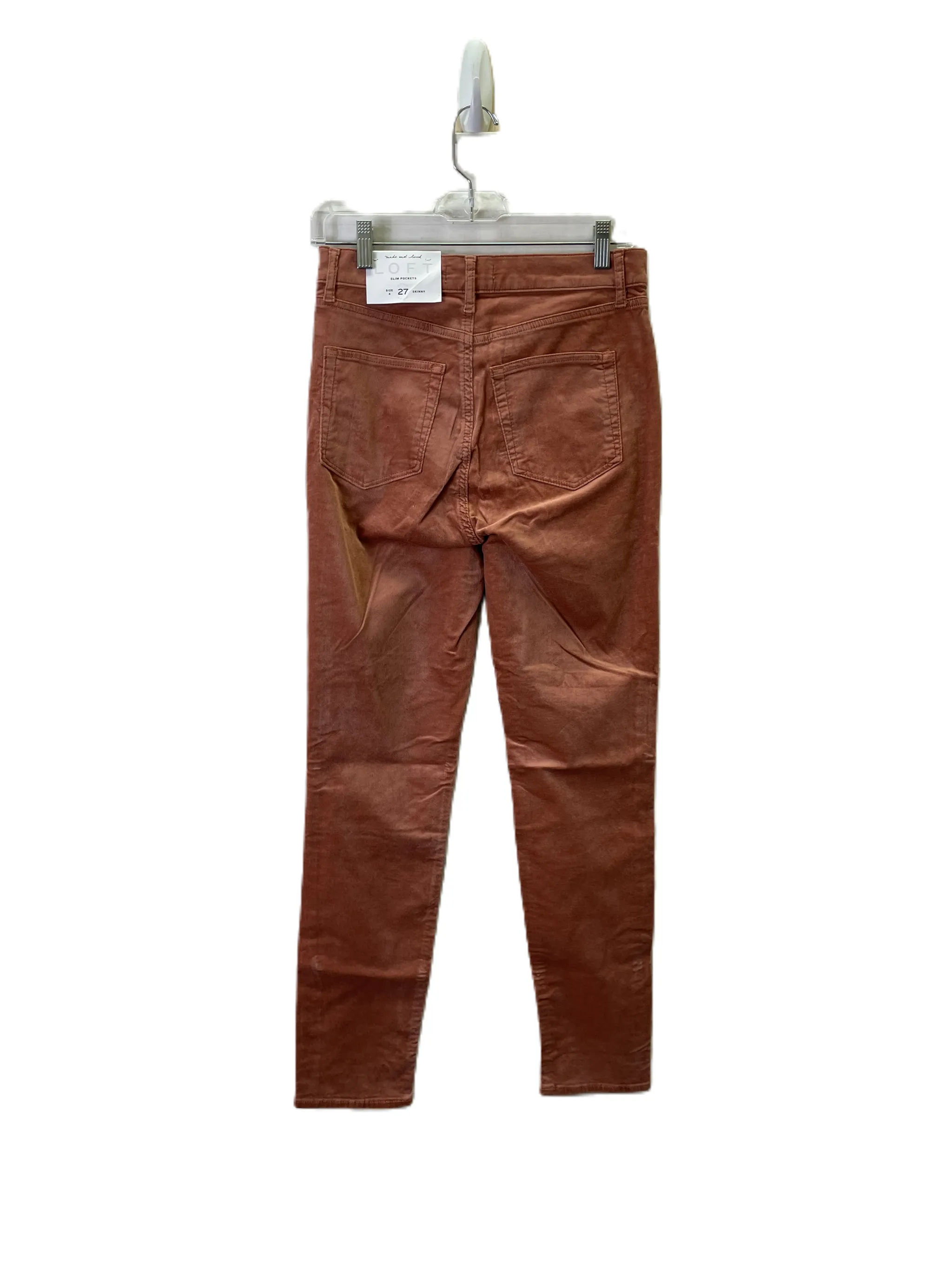 PANTS CORDUROY LOFT in CORAL, Size: 4