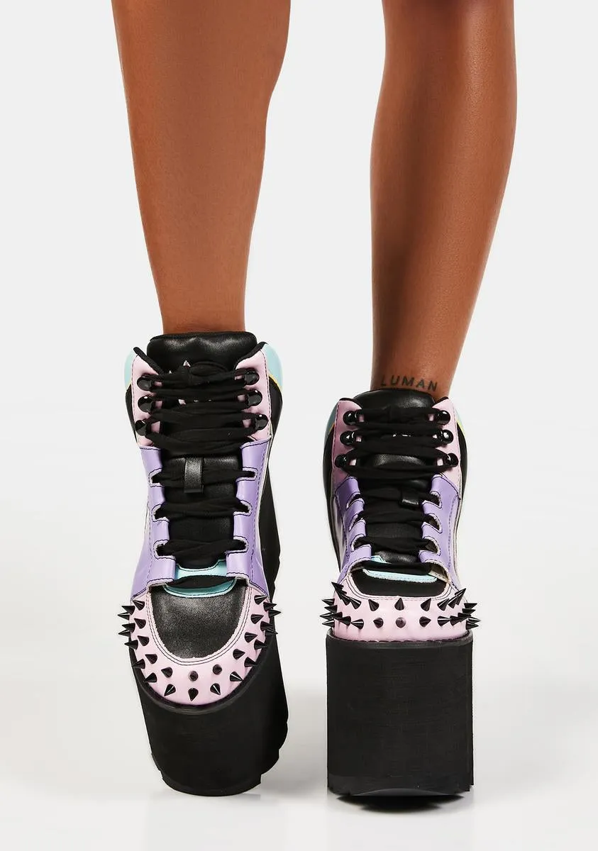 Pastel Goth Qozmo Platform Sneakers