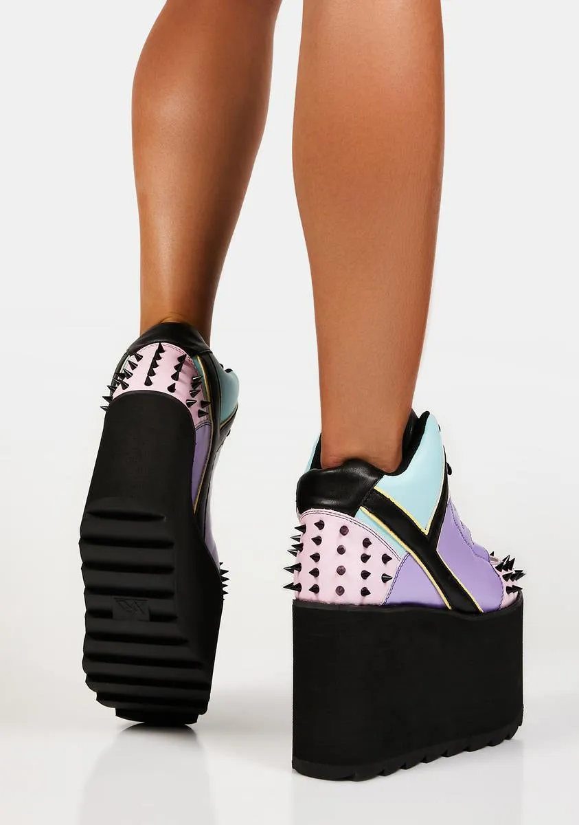 Pastel Goth Qozmo Platform Sneakers