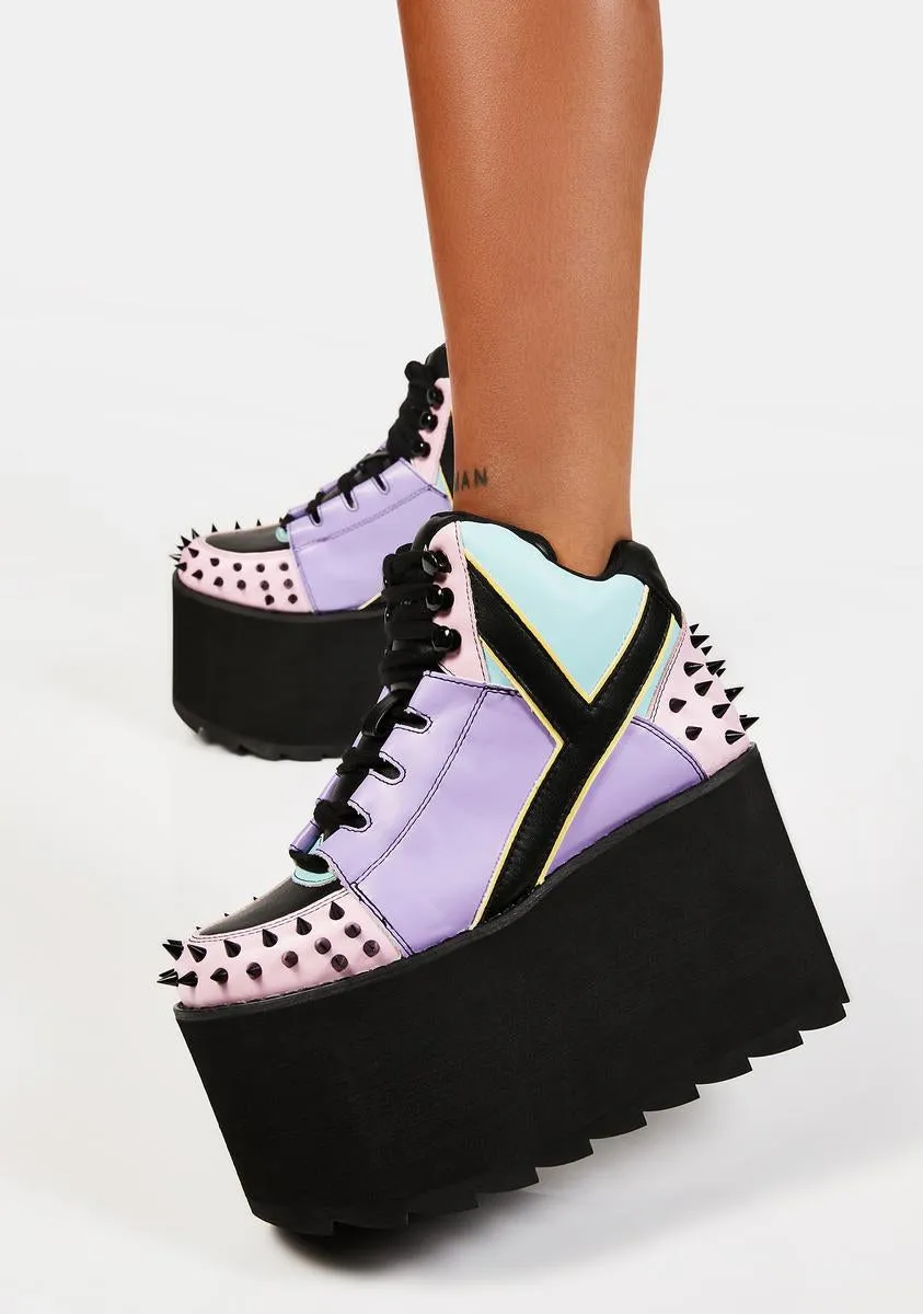 Pastel Goth Qozmo Platform Sneakers