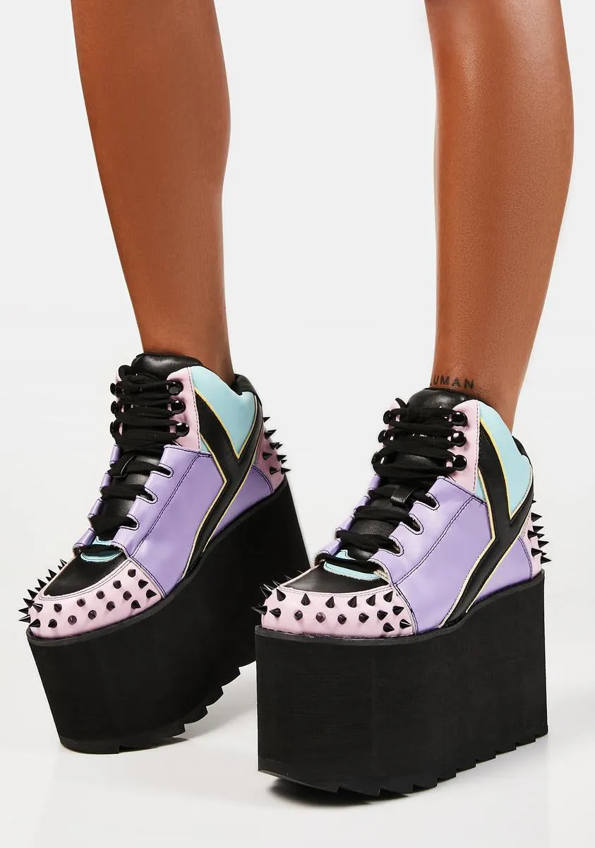 Pastel Goth Qozmo Platform Sneakers