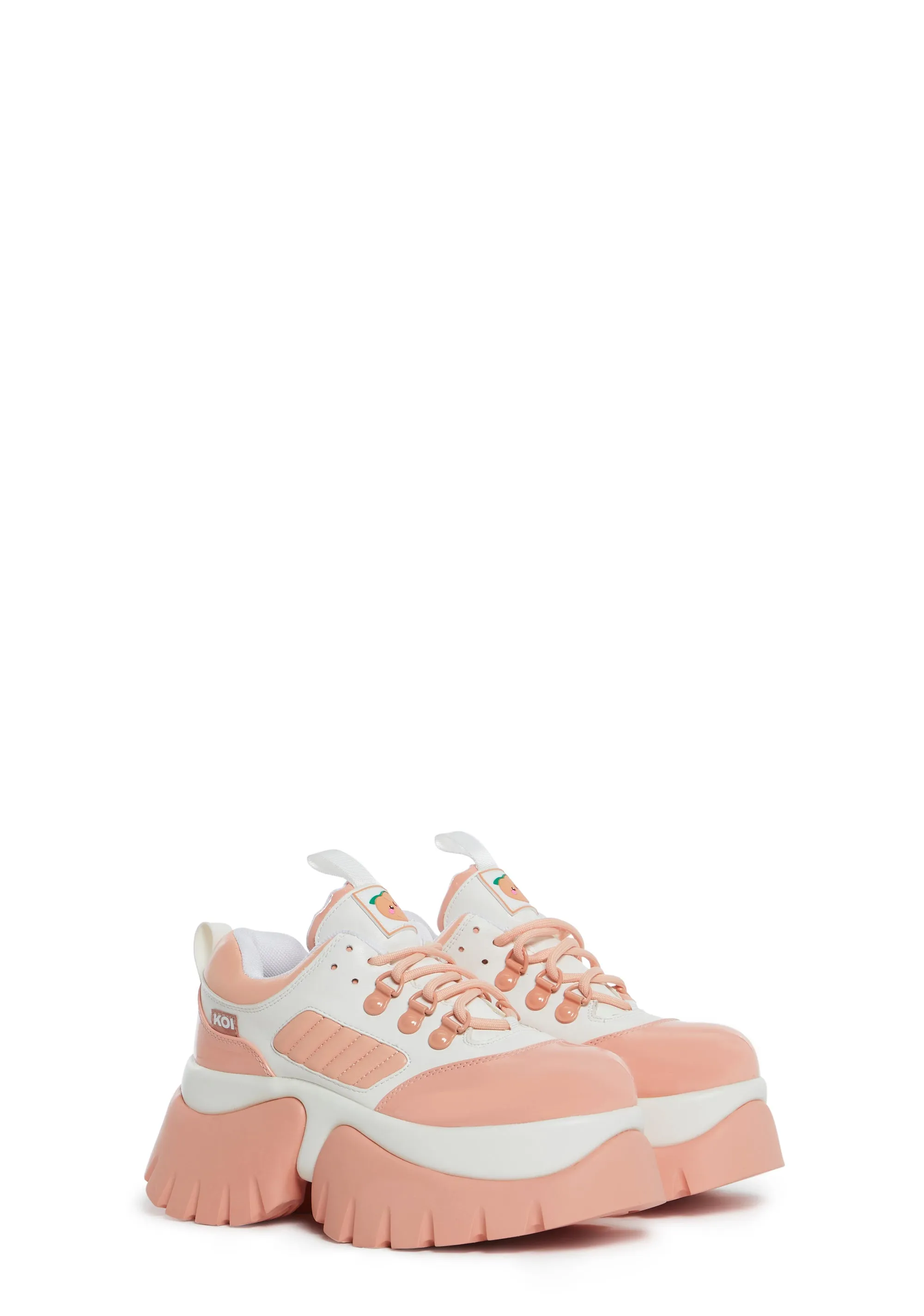 Peach Iced Tea Platform Sneakers