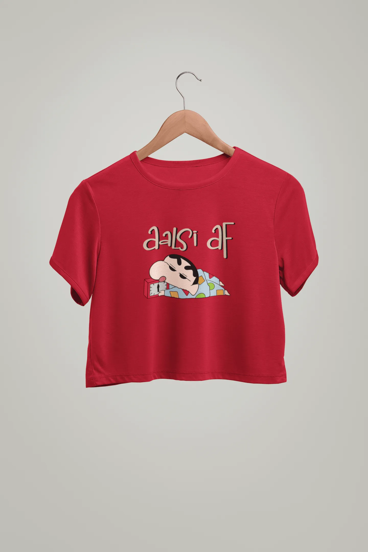 " AALSI AF " -HALF-SLEEVE CROP TOPS