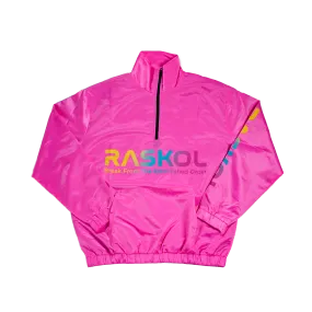 RASKOL Athletic Windbreaker Jacket (Neon Pink)