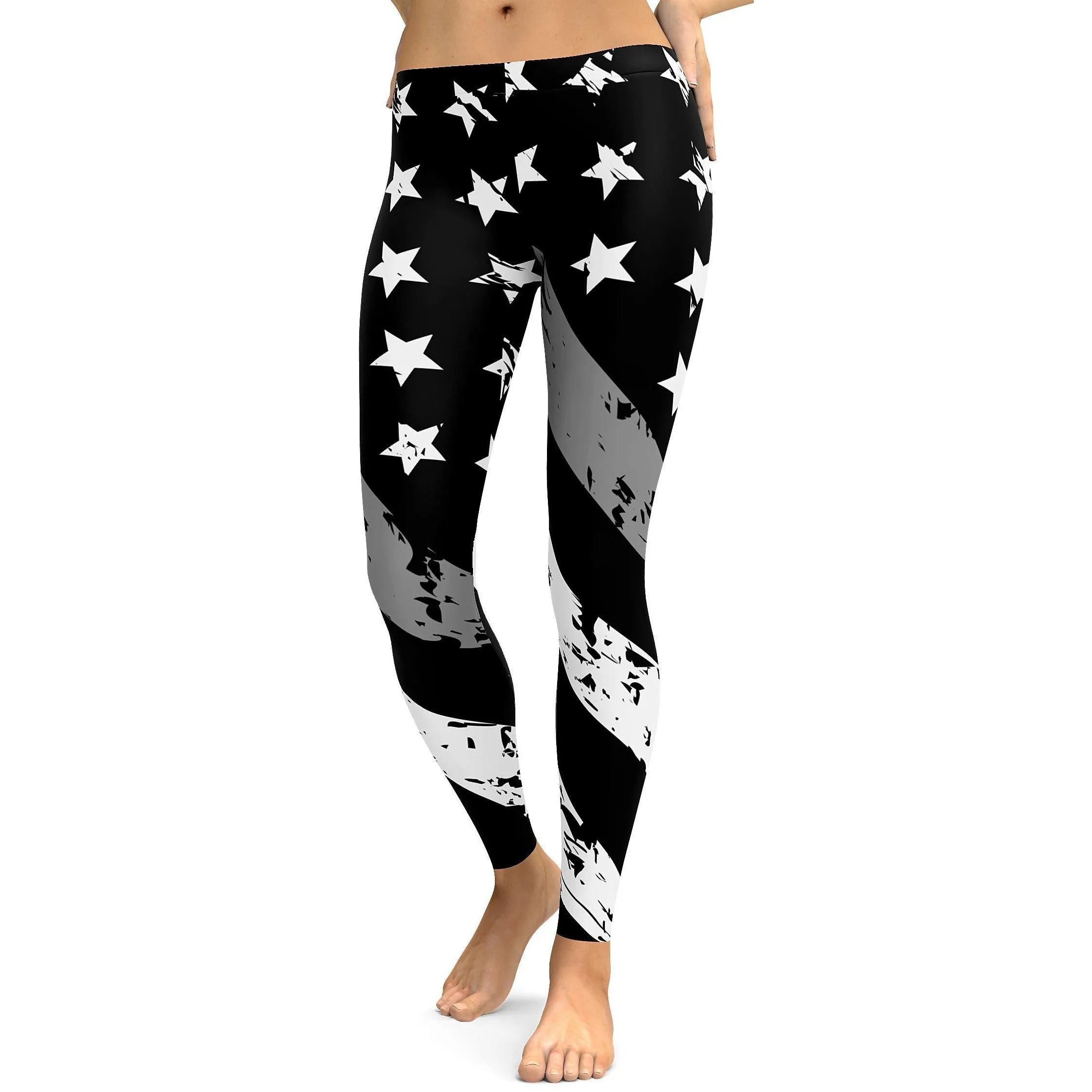 Thin Silver Line Leggings