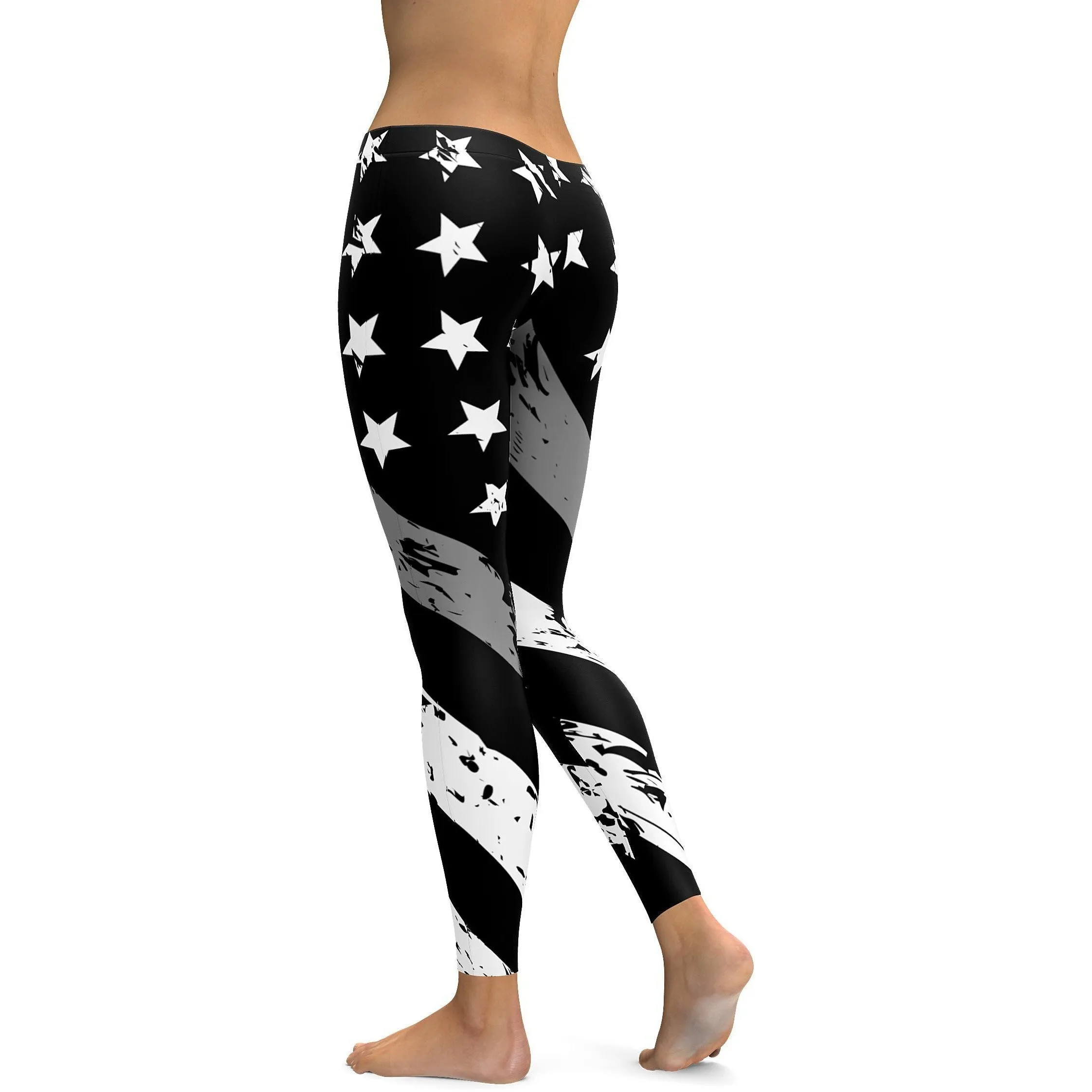 Thin Silver Line Leggings