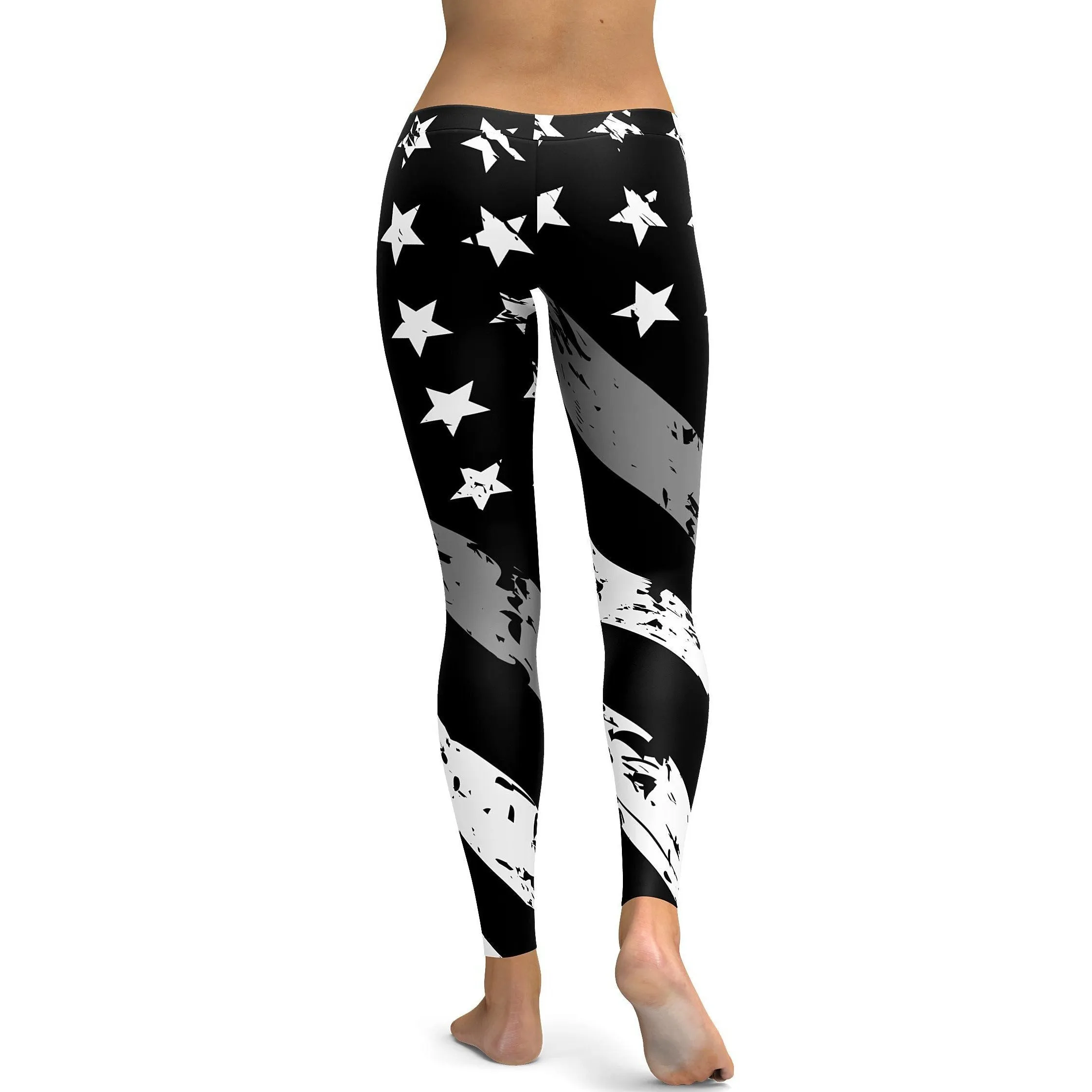 Thin Silver Line Leggings