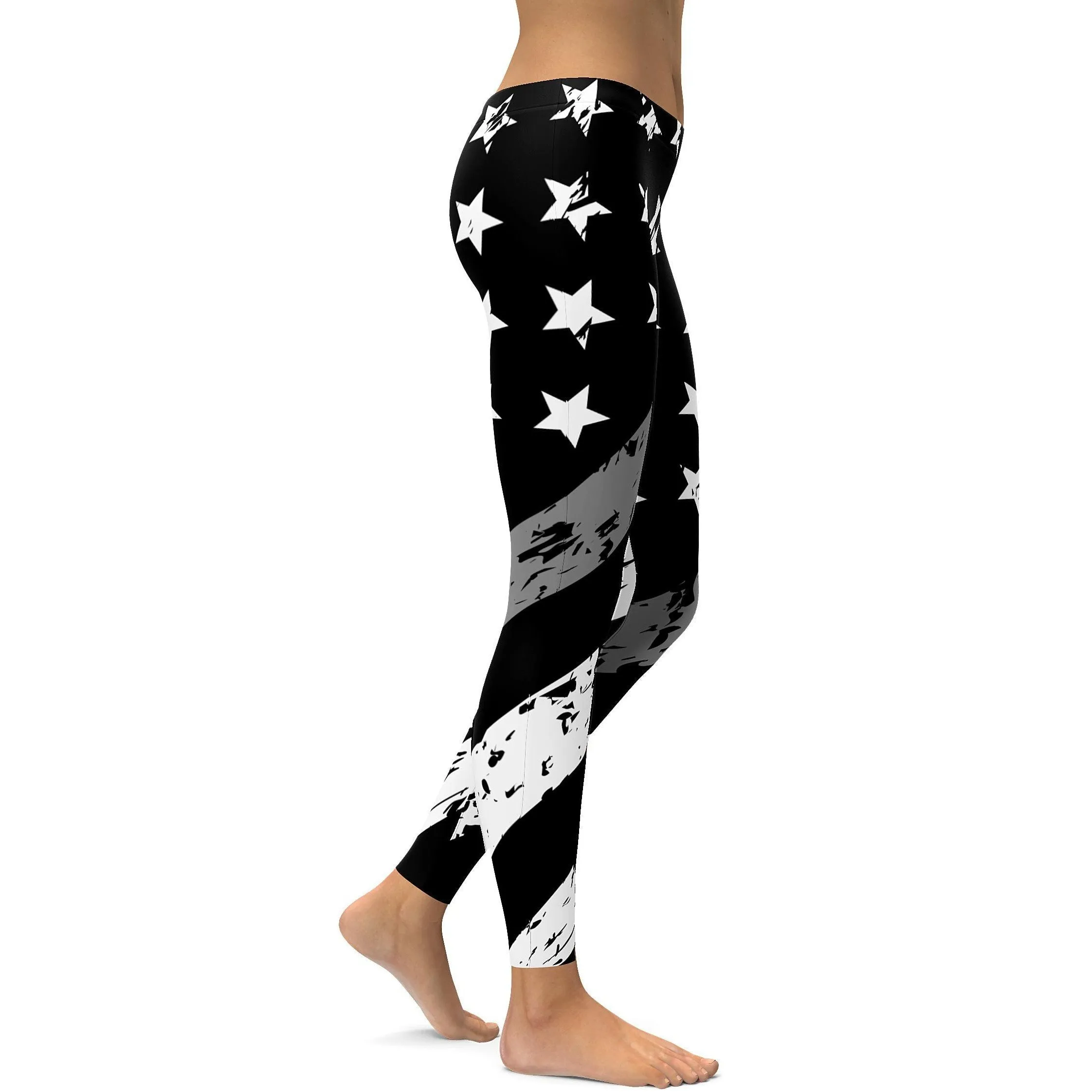 Thin Silver Line Leggings