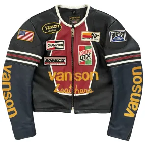 Vanson Leathers One Star Motorcycle Racer Jacket - S