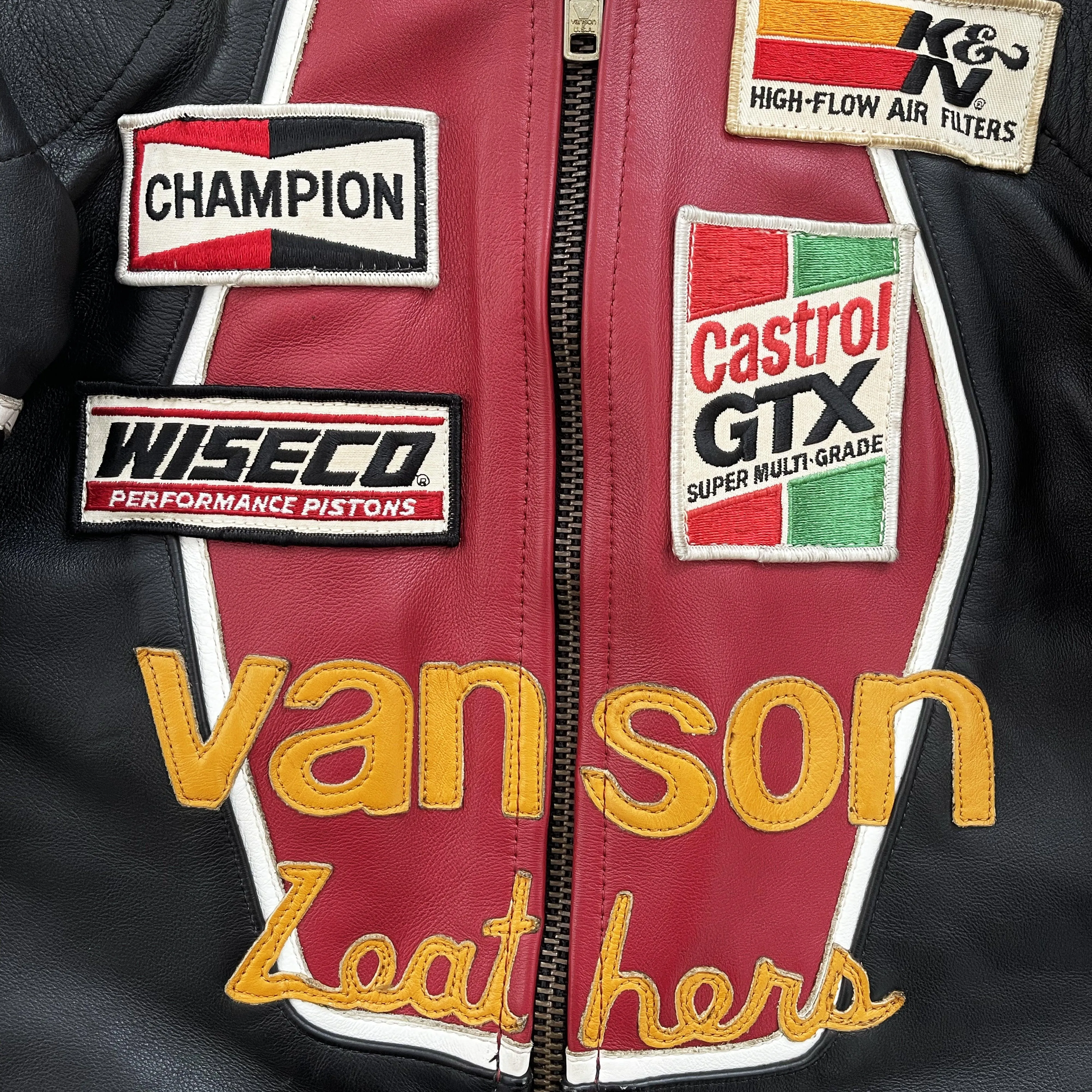 Vanson Leathers One Star Motorcycle Racer Jacket - S