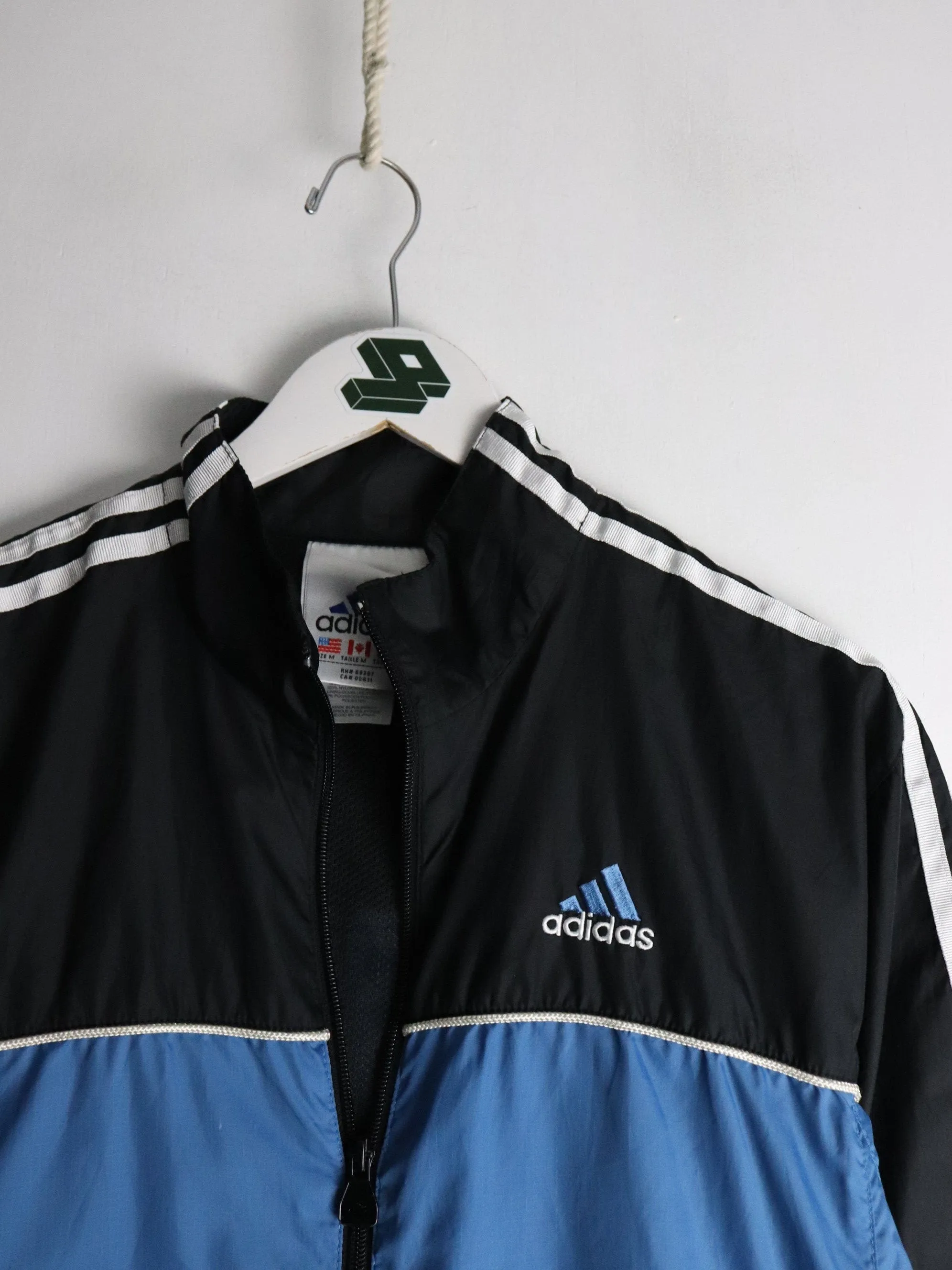 Vintage Adidas Windbreaker Youth Medium Blue