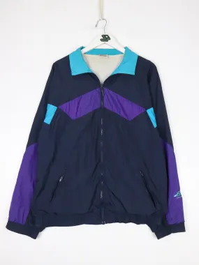 Vintage Brooks Windbreaker Mens Large Blue Jacket 90s