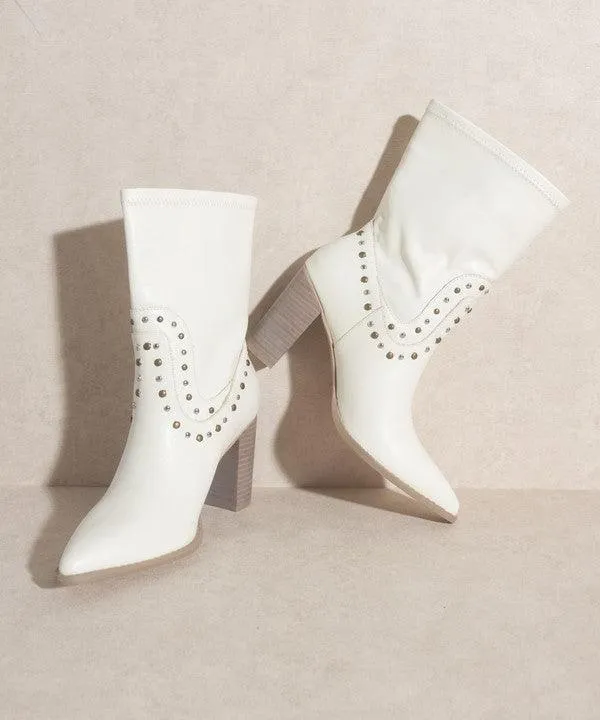 Womens Shoes At Vacationgrabs Style Paris - Studded Boots