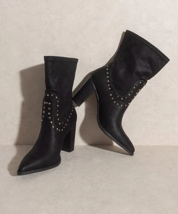 Womens Shoes At Vacationgrabs Style Paris - Studded Boots