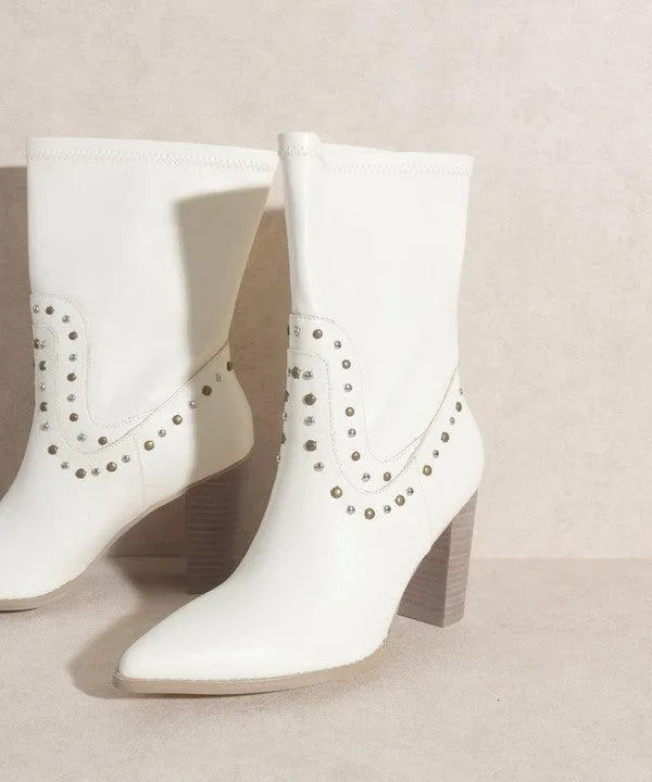 Womens Shoes At Vacationgrabs Style Paris - Studded Boots