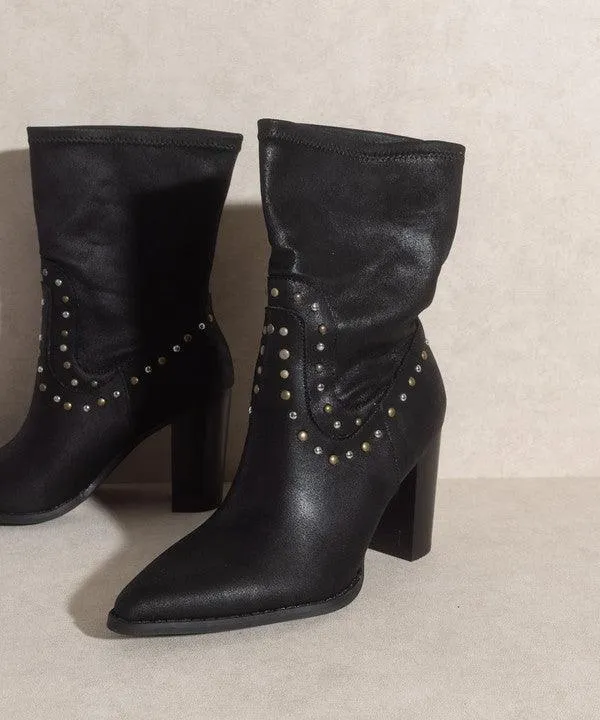 Womens Shoes At Vacationgrabs Style Paris - Studded Boots